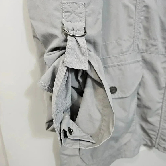 Eddie Bauer Atlas Lightweight Nylon Rain Jacket-Gray-Womens XXL - Picture 7 of 9